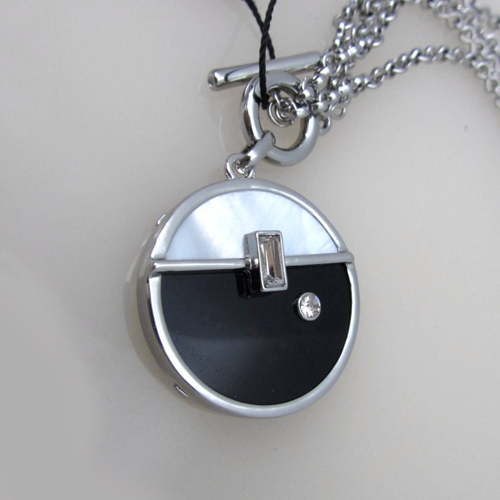Whbm Convertible Genuine Stones Long Short Onyx Mop Necklace 45$